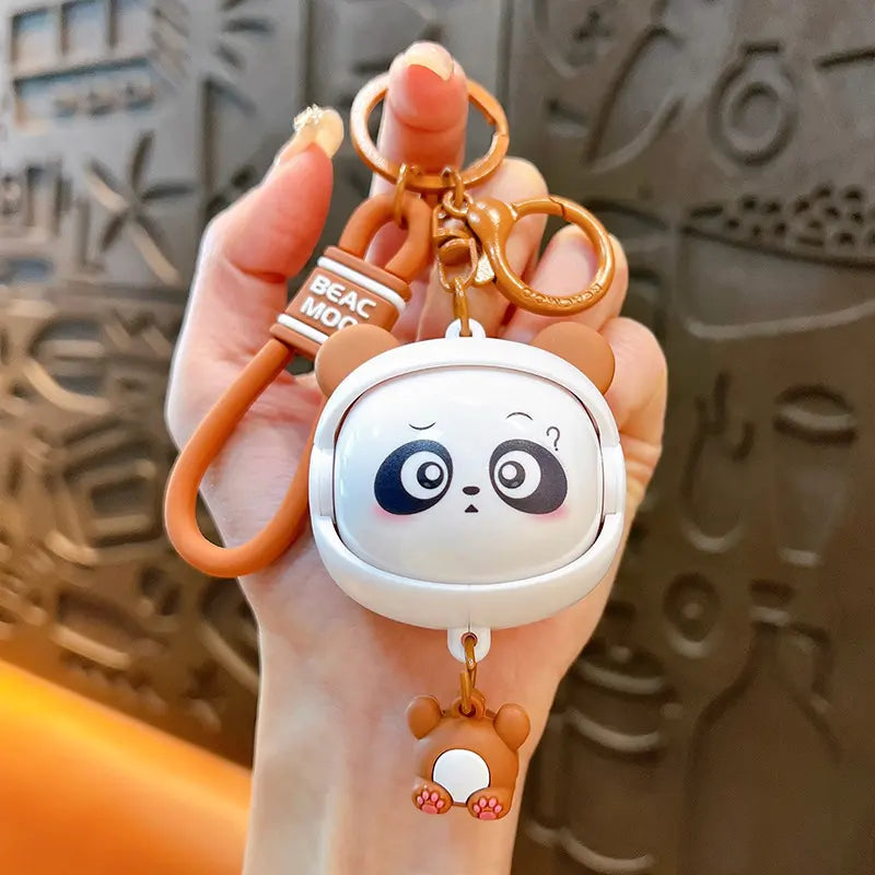 Cute Stress Relief Face Changing Cat Keychain Pendant