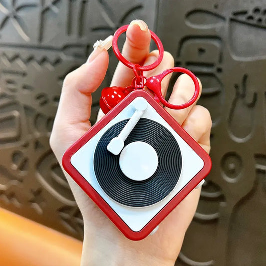 Gramophone keychain Pendant