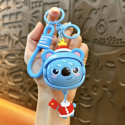 Cute Stress Relief Face Changing Cat Keychain Pendant