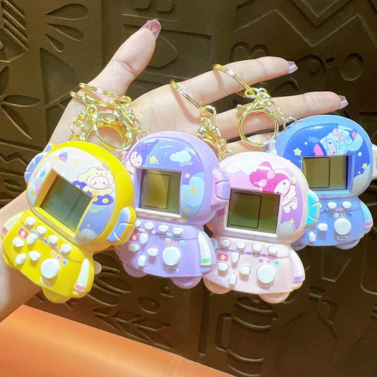 Mini Astronaut Game Console Keychain Pendant