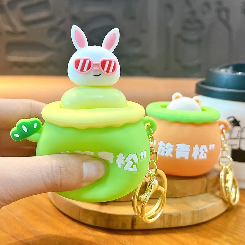Relax and De-Stress Keychain Pendant