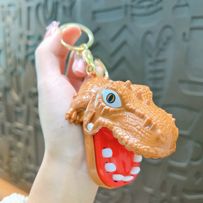 Finger Biting Toy Creative Stress Relief Tooth Extraction Game Keychain Pendant