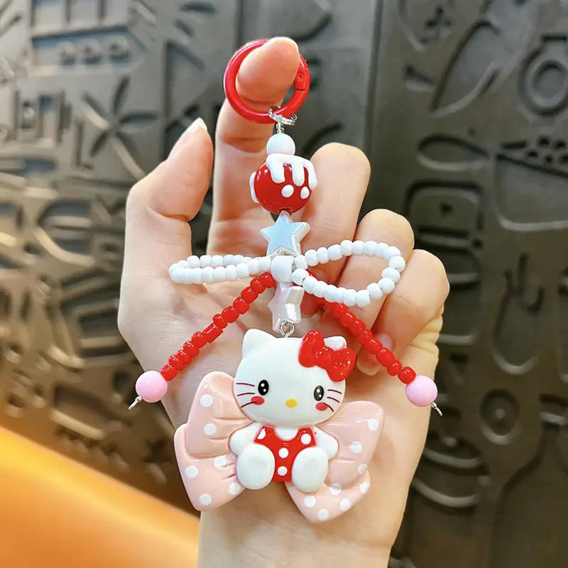 Bow Cat Keychain Pendant