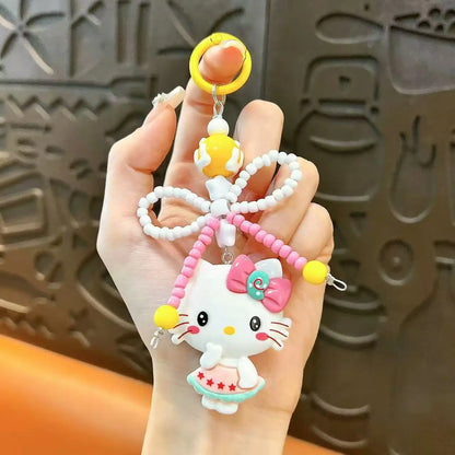 Bow Cat Keychain Pendant