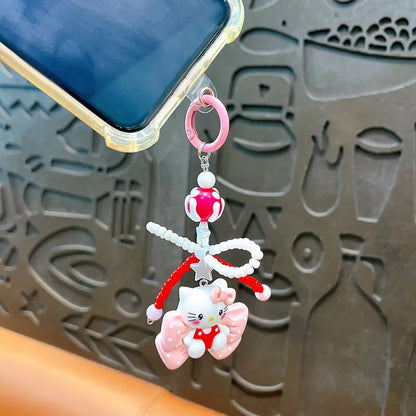 Bow Cat Keychain Pendant