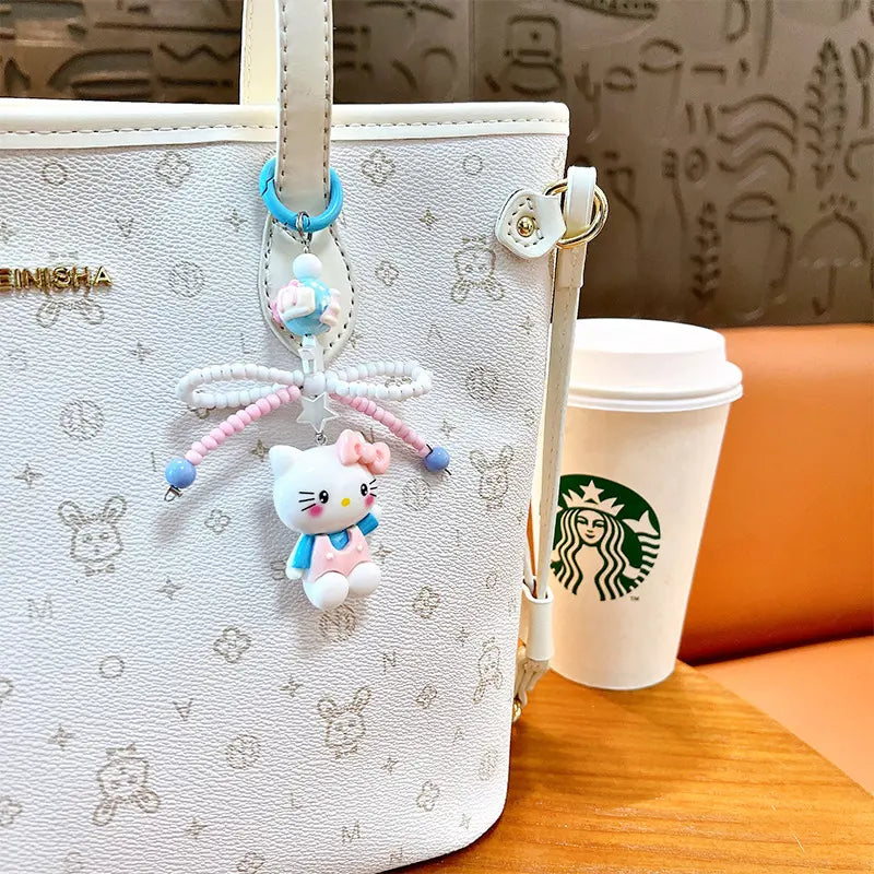 Bow Cat Keychain Pendant