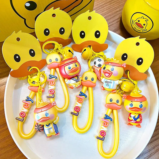 Yellow Duck Creative Sports Keychain Pendant