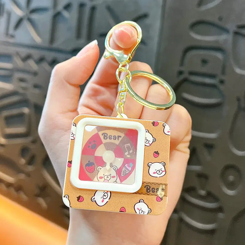 Animal Luminous Turntable Keychain Pendant