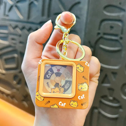Animal Luminous Turntable Keychain Pendant