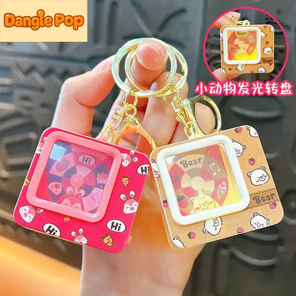 Animal Luminous Turntable Keychain Pendant