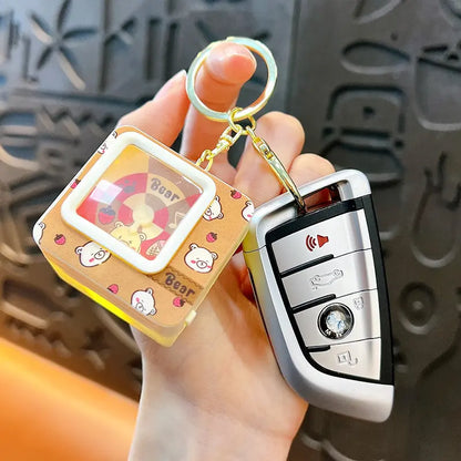 Animal Luminous Turntable Keychain Pendant