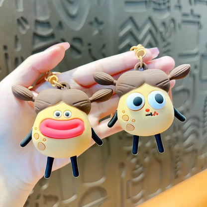Stress Relief Potato Keychain Pendant