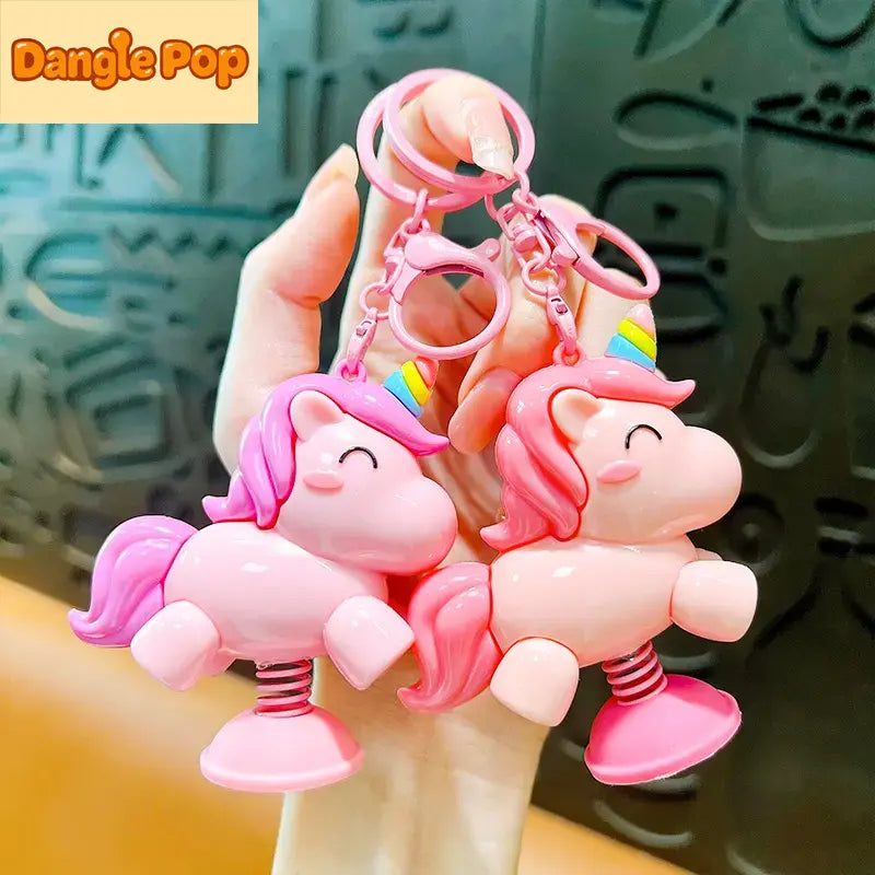 Unicorn Rocking Keychain Pendant