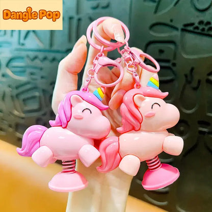 Unicorn Rocking Keychain Pendant