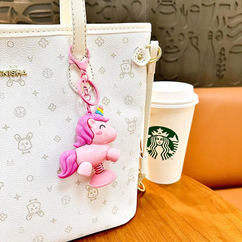 Unicorn Rocking Keychain Pendant