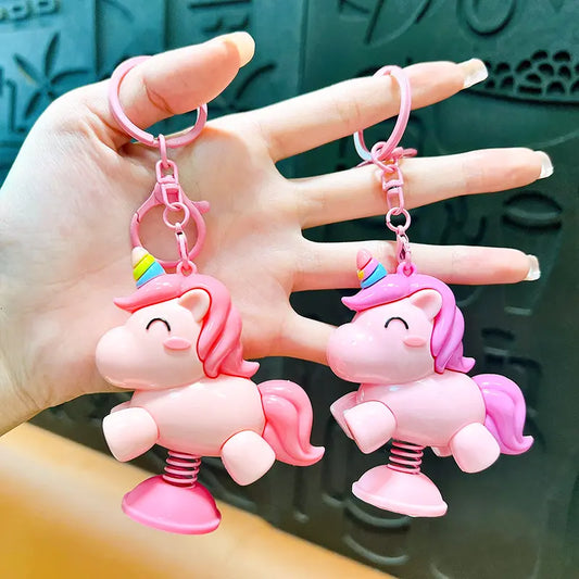 Unicorn Rocking Keychain Pendant