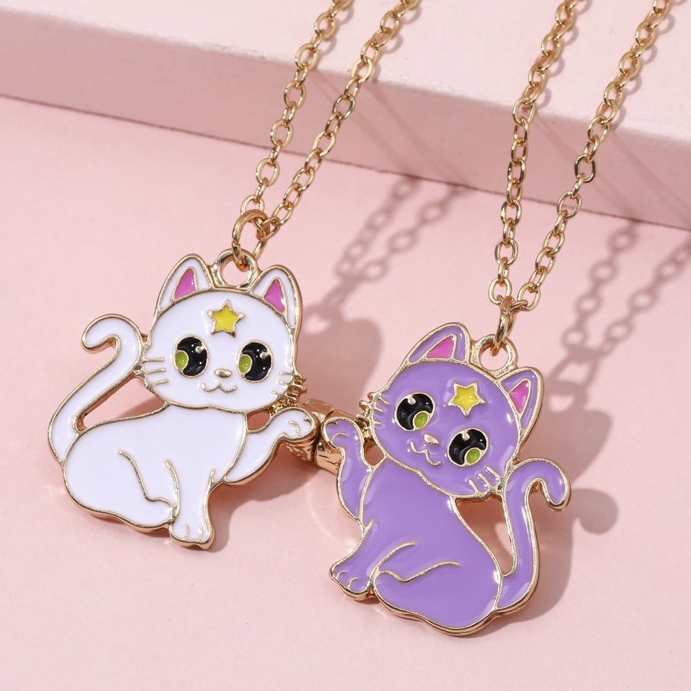 Magnetic Good Friend Necklace Pendant